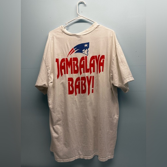 Men’s White Vintage SuperBowl XXXI New England Patriots Packers NFL Shirt XL - Picture 3 of 4